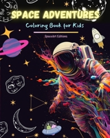 Space Adventures - Coloring Book for Kids - Fun Collection of Space Designs: Planets, Astronauts, Aliens and Much More!: Children Will Enhance Their Creativity and Have Fun Exploring Outer Space B0C4Z4258P Book Cover
