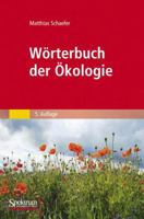 Wörterbuch Der Ökologie 3827425611 Book Cover