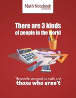 There are 3 kinds of people in the world Those who are good at math and those who aren't: 5 squares per inch graph paper (used in mathematics, engineering, computer and architecture classes.) 100 page 107674740X Book Cover