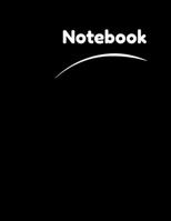 Notebook : Black Notebook , Unlined Notebook , (8.5 x 11 inches) 100 Pages , Black Onyx , gift for Men and Women (MSA) 1672807824 Book Cover