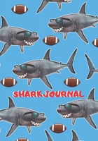Shark Journal: Fun Shark Football Themed Primary Journal for Boys 108881574X Book Cover