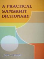 A Practical Sanskrit Dictionary 0198643039 Book Cover