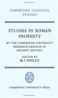 Studies in Roman Property 052103678X Book Cover