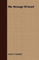 The Message Of Israel 1406736651 Book Cover