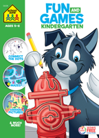 School Zone - Fun and Games Kindergarten Activity Workbook, Ages 5 to 6, Mazes, Dot-to-Dots, Learn to Draw, Cut-and-Fold, What's Different?, and More 1681473003 Book Cover