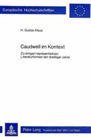Caudwell Im Kontext: Zu Einigen Repraesentativen Literaturformen Der Dreissiger Jahre 3820465200 Book Cover