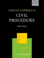 A Practical Approach to Civil Procedure (Practical Approach Series) 0192859366 Book Cover