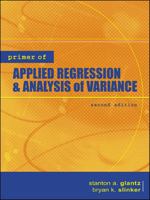 Primer of Applied Regression & Analysis of Variance 0071360867 Book Cover