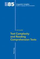 Text Complexity And Reading Comprehension Tests 3039117173 Book Cover