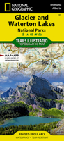 Glacier and Waterton Lakes National Parks Map 1566953189 Book Cover