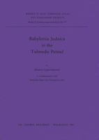Babylonia Judaica in the Talmudic Period (Beihefte Zum Tubinger Atlas Des Vorderen Orients) 3882261749 Book Cover