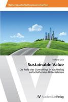 Sustainable Value 363963201X Book Cover