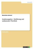 Sonderausgaben - Einf�hrung und umfassender �berblick 3656405948 Book Cover