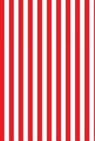 Journal: Red & White Vertical Striped Stripes 6x9 Lined Journal Notebook 200 Pages 1724799894 Book Cover