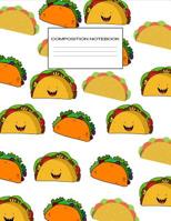 Composition Notebook: Taco Lovers Gift Ideas, Cute Taco Pattern Wide Ruled Composition Notebook for Elementary Students, Large Lined Journal 1077121539 Book Cover