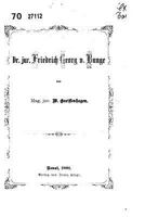 Dr. Jur. Friedrich Georg Von Bunge 1522977120 Book Cover