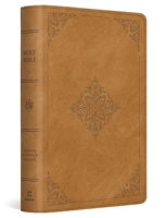 ESV Large Print Bible (Trutone, Nubuck Caramel, Fleur-De-Lis Design) B0GNMWHNTY Book Cover