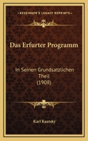 Das Erfurter Programm 3863828909 Book Cover