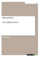 Das subjektive Recht 3668479615 Book Cover