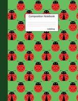 Ladybug Composition Notebook: Graph Paper Book to write in for school, take notes, for kids, teens, students, teachers, homeschool, ladybird cover 1724529919 Book Cover