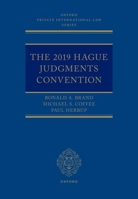 The 2019 Hague Judgments Convention 0192889834 Book Cover