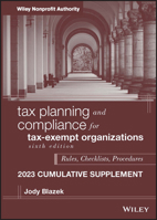 Tax Planning and Compliance for Tax-Exempt Organizations, 2023 Cumulative Supplement 1394179766 Book Cover