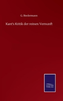 Kant's Kritik der reinen Vernunft (German Edition) 3752507365 Book Cover