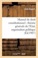 Manuel de Droit Constitutionnel, 1015712010 Book Cover