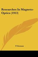Researches In Magneto-Optics 1019195207 Book Cover