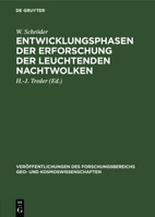 Entwicklungsphasen Der Erforschung Der Leuchtenden Nachtwolken: (Eine Darstellung Unter Besonderer Berücksichtigung Der Beiträge Der Berliner Sternwar 3112579658 Book Cover