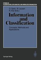 Concepts, Methods and Applications (Studies in Classification, Data Analysis and Knowledge Organization) 3540567364 Book Cover