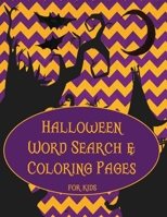 Halloween Word Search and Coloring Pages: Activity Book for Children (Halloween Activity Books) B08GV9NK8J Book Cover