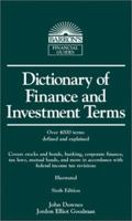 Dictionary of Finance and Investment Terms