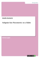 Subgrain Size Piezometric on a Halite 3656644705 Book Cover