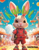 Rabbit Coloring Book: Adventure Bunny Coloring Book For Kids B0C9KFNG69 Book Cover