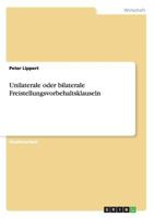 Unilaterale Oder Bilaterale Freistellungsvorbehaltsklauseln 3656664870 Book Cover