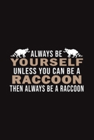Always Be Yourself Unless You Can Be A Raccoon Then Always Be A Raccoon: Funny Gift For Raccoon Lovers And Everyone Who Love Animals- Notebook, ... Animals | Size 6" x 9" | 110 Lined Pages... 1673026249 Book Cover