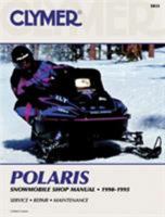 Polaris Snowmobile Shop Manual 1990-1995 (Clymer Snowmobile Repair Series) 0892876492 Book Cover