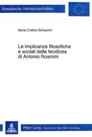 Le Implicanze Filosofiche E Sociali Della Teodicea Di Antonio Rosmini 3261025182 Book Cover