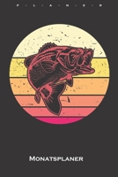Raubfischangler Monatsplaner: Monatsübersicht (Termine, Ziele, Notizen, Wochenplan) für Angler, Fischer und Freunde des Fischfangs (German Edition) 1660055180 Book Cover