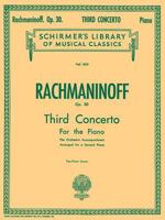 Concerto No. 3 in D Minor, Op. 30: Piano Duet (Schirmer's Library of Musical Classics, Vol 1610) 0634006169 Book Cover