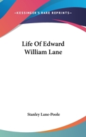 Life of Edward William Lane 1016662874 Book Cover