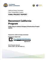 Public Plug-In Vehicle Charging Infrastructure Project Update: Reconnect California Program B08JF17KM8 Book Cover
