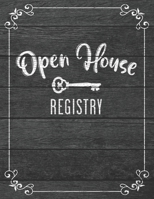 Open House Registry: Up To 600 Unique Entries - Realtor Broker And Agent Visitor Guest Book And Log - Open House Registration Sign In Sheet For Realtors Brokers And Agents Dark Wood Vintage Cover 1088604293 Book Cover