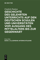 Allgemeine Unterrichtslehre 3111131114 Book Cover