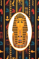 Notes: Egyptian Hieroglyphics Tutankhamun / Medium Size Notebook with Lined Interior, Page Number and Daily Entry Ideal for Organization, Taking Notes, Journal, Diary, Daily Planner 1710241616 Book Cover