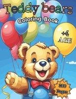 Teddy Bears Coloring Book: 300 delightful pages featuring teddy bears in various professions and activities (doctor, policeman, engineer...). B0CS3K2HV1 Book Cover