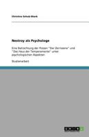 Nestroy als Psychologe: Eine Betrachtung der Possen "Der Zerrissene" und "Das Haus der Temperamente" unter psychologischen Aspekten 3640365585 Book Cover