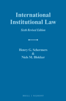 International Institutional Law 9004381686 Book Cover