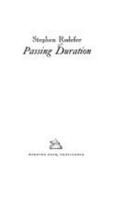 Passing Duration (Burning Deck Poetry Series) 0930901762 Book Cover